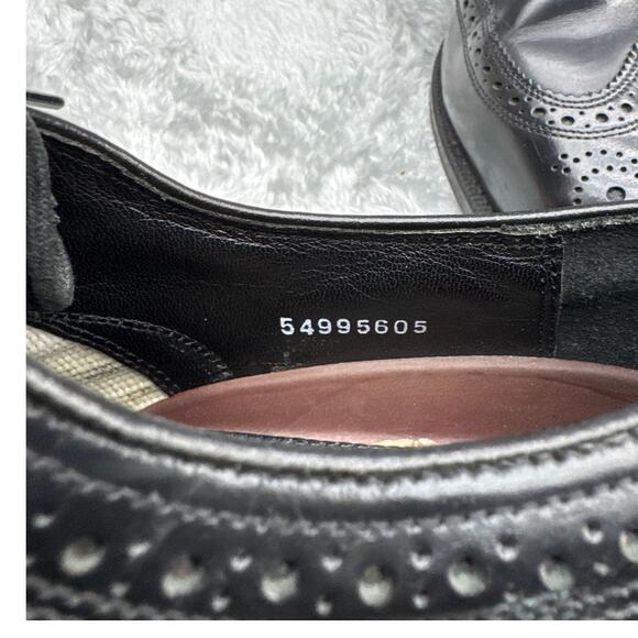 Florsheim Lexington Black Leather Wingtip Oxford Dress Shoe Men 8.5 3E - Picture 8 of 10